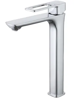 Смеситель Iddis SLISB01i01 для умывальника, высокий, однозахватный, цвет: хром