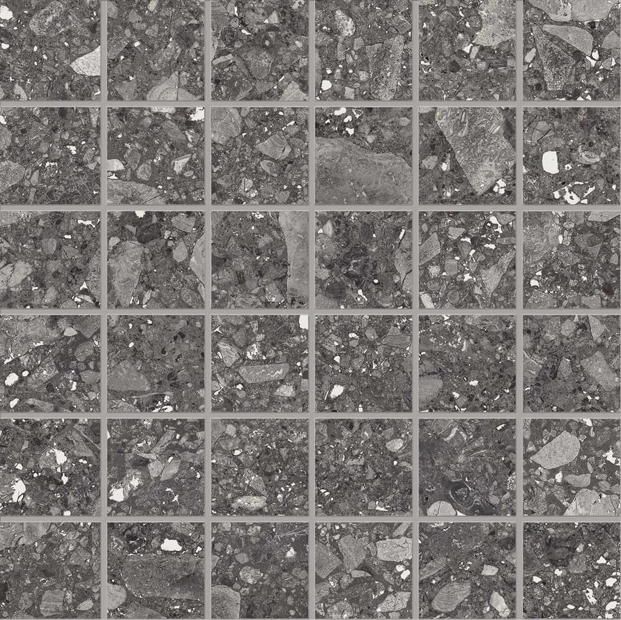 мозаика Lombarda Mosaico 5x5 Nero Naturale 30x30