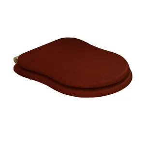 Сиденье для унитаза Caprigo Borgo с микролифтом, дерево, морилка вишня/бронза KFm-BB-B001