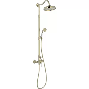 Душевая колонна Jacob Delafon E24311-BGG однозахватный смеситель, верх./ручной душ, золото