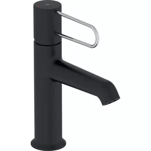 Смеситель Jacob Delafon E21029-CP-BL для раковины, без дон. клапана, черный/хром