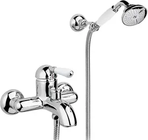 Смеситель Nicolazzi для ванны настенный однозахватный с ручным душем, хром 3401CR76