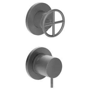 Смеситель для душа Fantini встраиваемый, на 2 потребителя Matt Gun Metal 47P5P685B