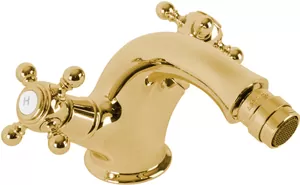 Смеситель CEZARES BS1-02 для биде, двухзахватный, с донным клапаном, бронза