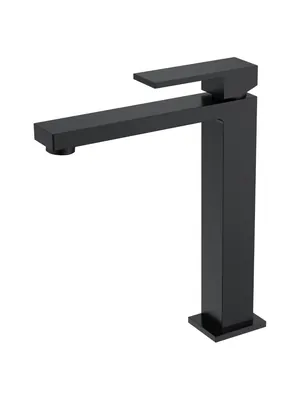 Смеситель Boheme 472-B для раковины, на 1 отв, однозахватный, фикс излив, черный