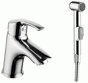 Смеситель для раковины Lemark LM1116C однозахватный, с гигиеническим душем, хром