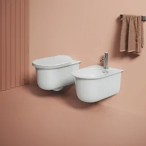 Биде подвесное ArtCeram 380х530х420 отверстие под смеситель, крепеж, белый мат. CHB001 05 00