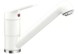 Смеситель для мойки SCHOCK -D с поворотным изливом 197мм, цвета Сristalite+