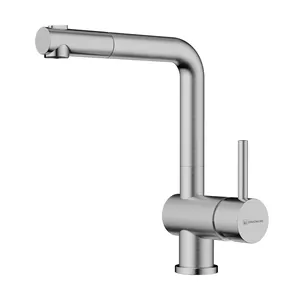 Смеситель для мойки Omoikiri -SB BN с вытяжным изливом, цвет нержавеющая сталь 4994457