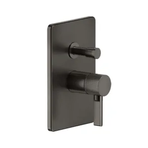 Смеситель Gessi 58079.299 для ванны/душа, встраиваемый, на 2 выхода, внешняя часть, черный