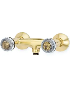 Смеситель Boheme 314-FL для душа, настенный, двухзахватный, бронза