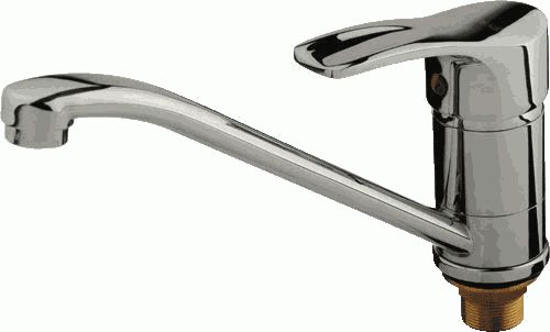 Смеситель Ledeme для кухни, однозахватный, поворотный излив, хром L4964