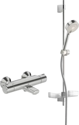 ORAS 7414U Смеситель для ванны/душа, термостат, с душевым комплектом Oras Apollo 544