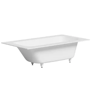 Ванна встраиваемая Salini 1900х1000х600 иск. камень, S-Sense, белый матовый 102114M