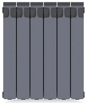 Радиатор биметаллический RIFAR 500 (577х480х100) бок. подкл, 6 секций, 1146Вт, титан