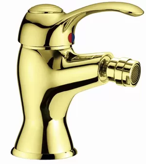 Смеситель CEZARES BS1-03 для биде, однозахватный, с донным клапаном, золото