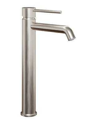 Смеситель для раковины Paini Сох 243 мм,однозахватный,фикс. излив,без д/кл,браш. никель 78PW205OLL