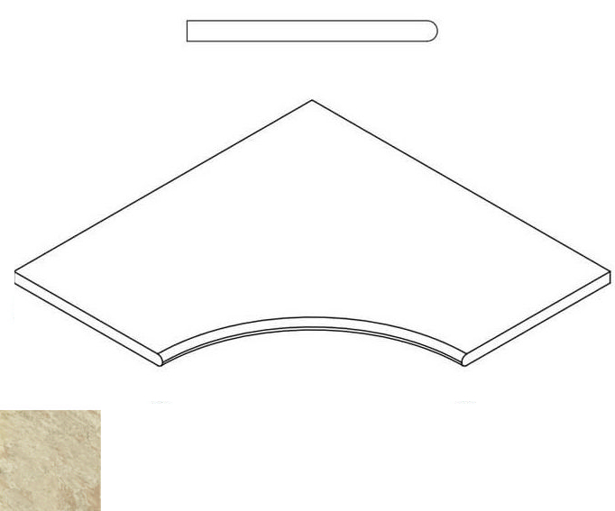 Climb X2 Rope Bordo Angolare Round 30 60X60 матовая