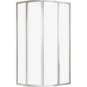 Душевой уголок RAVAK SKCP4-90 (895x895x1950) раздвижные двери, стекло, сатин+Transparent