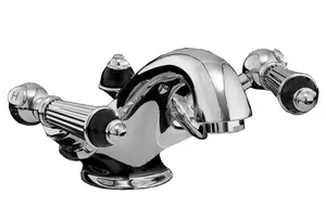 Смеситель для раковины Devon&Devon BLD74CR двухзахватный, д/к,хром