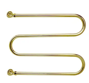 Полотенцесушитель водяной Margaroli Vento 405-6 (705х600) золото, 405GO