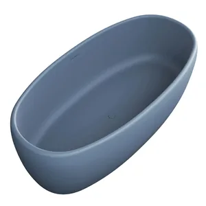 Ванна отдельностоящая Salini S-stone 100121MF 1700х850х580 иск.камень, матовый, RAL полностью