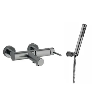 Смеситель для ванны/душа Giulini F6501-01NKO настенный, однозахв., с душ.гарнитуром, никель