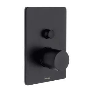 Смеситель Bossini Black&White с переключателем, внешняя часть, черный матовый Z00006.073