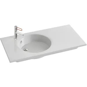 Раковина Jacob Delafon 100см с гладкой нижней поверхностью EXAU112-Z-00 белая