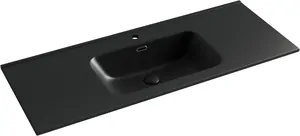 Раковина накладная Ceramicanova 1210х465х180 прямоугольная, черный матовый CN7006MB