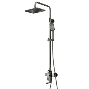 Душевая система WasserKRAFT A18401 оружейная сталь