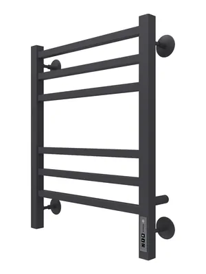 Полотенцесушитель TERMINUS П6 (480х600) электрический, Ral 9005 черный матовый
