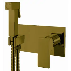 Смеситель встраиваемый CEZARES UNIKA-DIF-02 с гигиеническим душем, бронза