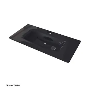 Раковина для тумбы Caprigo /Каприс (900х450) стеклянная, графит матовый OW15-2218-R810
