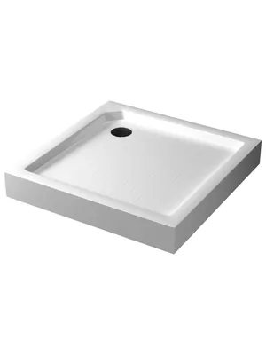 Душевой поддон RGW SMC-9090W (900х900х140) квадрат, стеклокомпозит, с ножками, белый 57350199-01