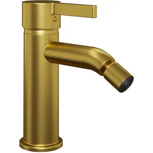 Смеситель для биде Paini 78 мм,однозахватный,без донного клапана,золото брашированное 74PJ304