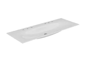 Раковина Keuco 1405х538 накладная на тумбу,6 отверстий под смес., белый 33360311406