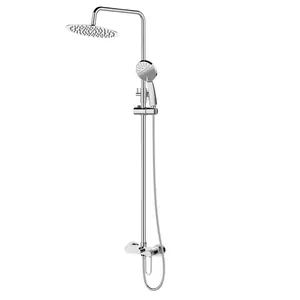 Душевая система Cezares -CD-01 настенный, однозахватный, для душа, верхний душ 250 мм, хром