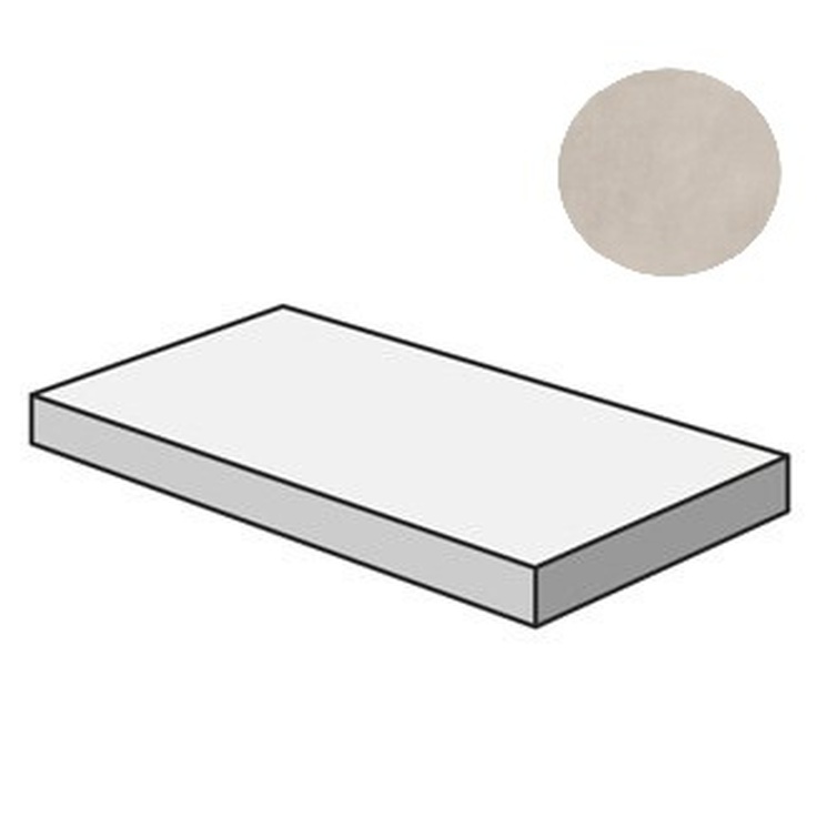 Sant Agostino Sable CSAGASSG12 Gradone Angolare 120 Sx Greige 33x120 матовая