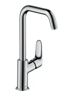 Смеситель Hansgrohe 31519 для умывальника с высоким поворот.изливом, без донного клапана