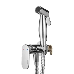 Смеситель Swedbe 5567 встраиваемый,однозахватный,с гигиеническим душем, хром