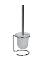 Ершик для унитаза Bemeta 104113102 напольный, щетка белая, цвет: хром