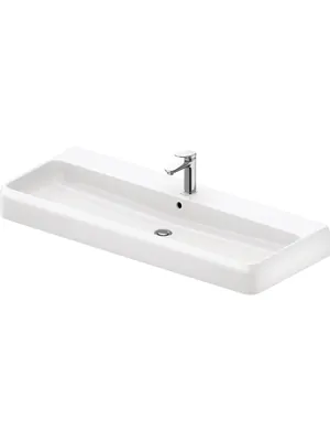 Раковина подвесная Duravit 1200х470х125мм перелив, отв. под смеситель, цвет: белый 2382120000