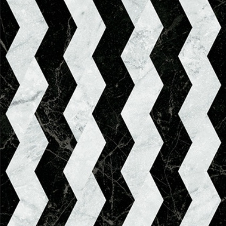 керамогранит 41zero42 Dandy 4101202 Ribbon Black White 18,6x18,6 матовая