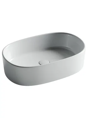 Раковина накладная Ceramicanova 561х359х149 овальная,без перелива,белый CN6075