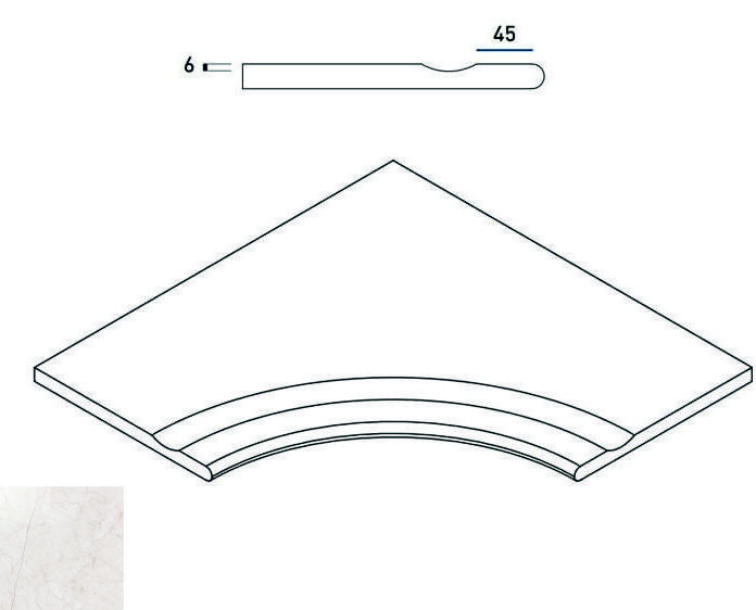 Contempora X2 Pure Bordo Svasato Angolare Round 30 60X60 матовая