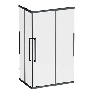 Душевое ограждение AM.PM Square Slide 778х1178х2000 черный/стекло прозрачное W84G-403-12080-BТ