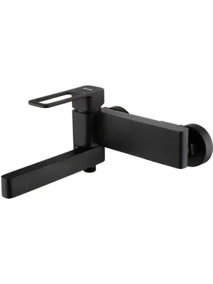 Смеситель Iddis для ванны SLIBL00i02WA однозахватный, короткий излив, черный