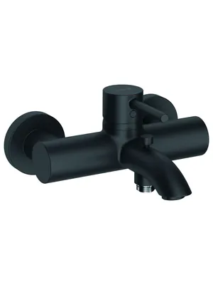 Смеситель KLUDI для ванны/душа настенный однорычажный, черный матовый 386913976