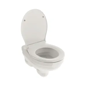 Унитаз подвесной Berges 520х360х335 безободковый, сиденье с микролифтом, белый 082146